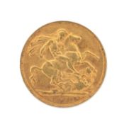 EDWARD VII SOVEREIGN, 1908, Perth Mint (VF), 7.96g Provenance: deceased estate Conwy