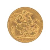 EDWARD VII SOVEREIGN, 1910 (EF), 7.97g Provenance: deceased estate Conwy