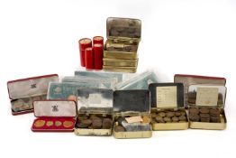 ASSORTED COINS, including 8x sets uncirculated Ireland coinage from 3pence to florin (1967 &