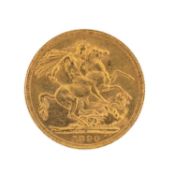 VICTORIA GOLD SOVEREIGN, 1890, Sydney Mint, 7.9g Provenance: private collection Caerphilly