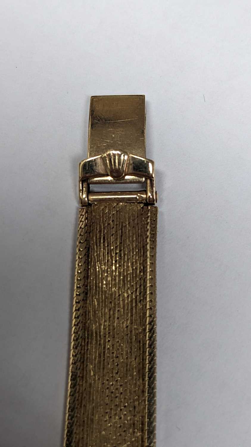 ROLEX PRECISION LADIES' 9CT GOLD BRACELET WATCH, Ref. 60804, ser. 425866, Cal. 1401 18J manual - Image 4 of 5