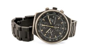 ORFINA WATCH COMPANY STAINLESS-STEEL CHRONOGRAPH BRACELET WATCH, Porsche Design, 1980's, Ref.