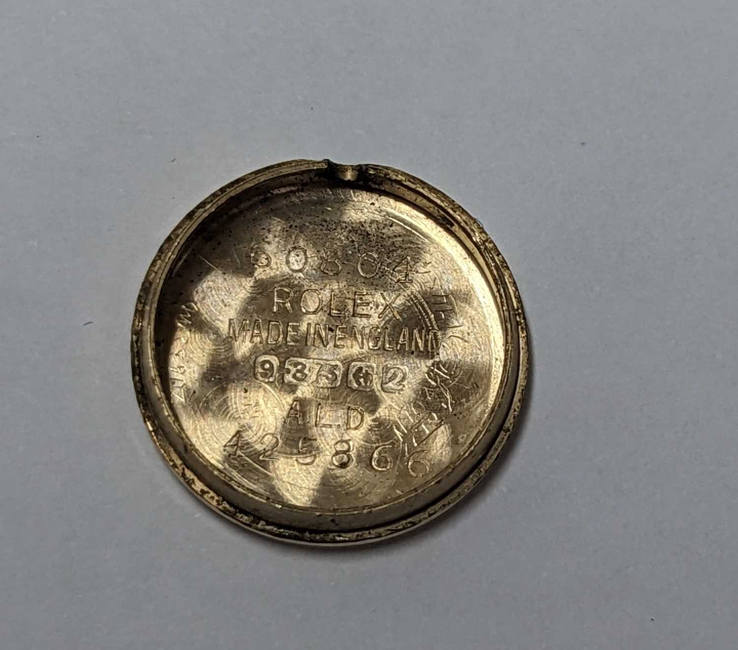 ROLEX PRECISION LADIES' 9CT GOLD BRACELET WATCH, Ref. 60804, ser. 425866, Cal. 1401 18J manual - Image 3 of 5