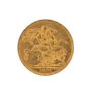 VICTORIA GOLD SOVEREIGN, 1891, Melbourne Mint, 7.9g Provenance: private collection Caerphilly