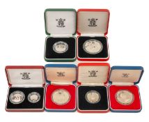 ASSORTED ROYAL MINT SILVER COINS, including 1996 Elizabeth II 70th Birthday proof crown, 1994