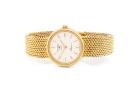 LONGINES 9CT GOLD LADIES' BRACELET WATCH, 'Présence', Ref. 26.064.988, ETA 6J quartz movement,