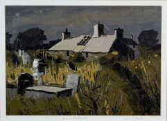 ‡ WILF ROBERTS (Welsh, 1941-2016) limited edition (3/10) print - 'Tan-y-Fynwent', signed, titled,