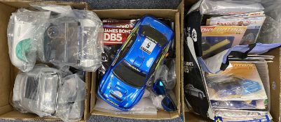 SCALE MODEL VEHICLES, Subaru Impreza remote control rally car, James Bond DB5 007 kit car (unbuilt
