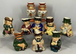 ASSORTED CERAMICS, including pair of Japanese Kutani vases, 15.5cms (h); and seven Roy Kirkham