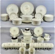 ROYAL DOULTON MORNING STAR TC1026 DINNER & TEA SERVICE, including three tureens and covers,