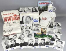 COLLECTABLES, including Restoration Village BBC2 T-shirts, signed by Bryn Terfel and Bryn Fon; two