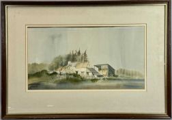 ‡ MALCOLM EDWARDS (Welsh, b. 1934) watercolour - entitled verso 'Plas Ucha, Cilcain, Clwyd',