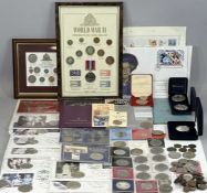 GOOD COLLECTION OF COMMEMORATIVE COINS, £5 coins, Crowns, mint coin sets and others Provenance: