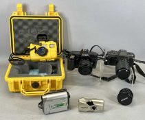 ASSORTED CAMERAS & ACCESSORIES, including Reefmaster Sealife waterproof camera in case, Pentax P30