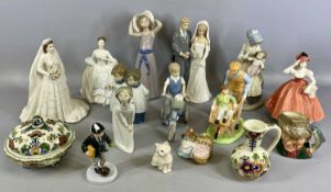 ASSORTED COLLECTABLES, including Royal Worcester figure 'Her Majesty Queen Elizabeth II', Coalport