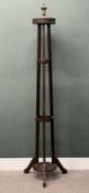 TALL OAK HAT, COAT & STICK STAND, 210cms (h) Provenance: deceased estate Conwy
