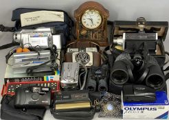 ASSORTED CAMERAS & ACCESSORIES, including Kodak Disc 8000, Sunagor 20x-100x50 binoculars in case,