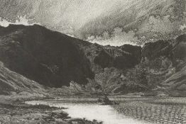 ‡ COLIN SEE-PAYNTON limited edition (35/50) wood engraving - entitled verso, 'The Approach to Twll