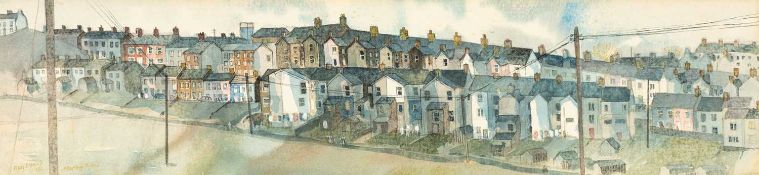 ‡ RAY EVANS (1920-2008) watercolour - entitled verso, 'Merthyr Tydfil', signed and dated 1981, 11.