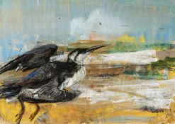 ‡ RAY HOWARD-JONES (1903-1996) gouache - entitled verso, 'Shearwater' on West Wales Art Centre