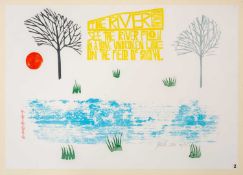 ‡ PAUL PETER PIECH (American, lived / worked Wales, 1920-1996) limited edition (21/25) woodcut print