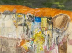 ‡ BERT ISAAC (1923-2006) mixed media on paper - entitled verso 'Hill Workings', signed and dated