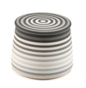 ‡ JIN EUI KIM (South Korean/works in Wales, b.1977) small earthenware trinket box with lid, 8cms (