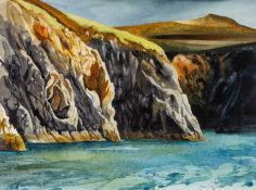 ‡ JOHN CLEAL (1929-2007) watercolour - entitled verso, 'What the Seals See', signed, 30 x 40cms
