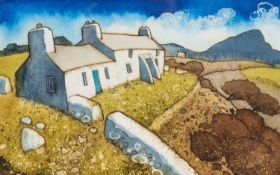 ‡ CHRIS NEALE (b.1951) watercolour - entitled, 'Porthclais', signed, 23 x 34cms Provenance: