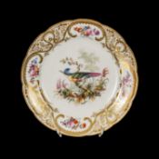 FINE NANTGARW PORCELAIN PLATE, circa 1813-1820, from the Mackintosh Service, painted with an
