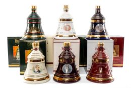 TWELVE BELL'S WHISKY CHRISTMAS DECANTERS, 1993 - 2004 inc., boxed, 70cl, 40% (12) Provenance:
