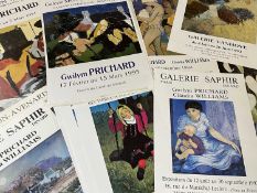‡ GWILYM PRICHARD & CLAUDIA WILLIAMS poster prints - a collection of approximately forty
