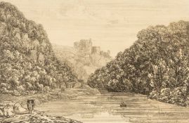 J. G. WOOD etching - Cilgerran Castle, unsigned, dated 1812, 15 x 23cms Provenance: private