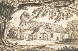 ‡ EDGAR HOLLOWAY (1914-2008) limited edition (3/25) etching - entitled 'Craswall', signed, 10 x