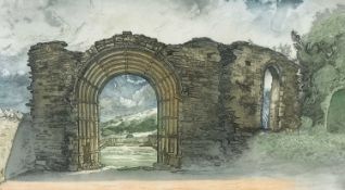 ‡ GORDON MILES (b. 1947) limited edition (12/150) etching and aquatint - entitled 'Strata Florida