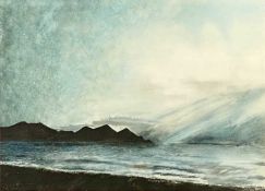 ‡ P. A. STOOR watercolour - entitled 'Welsh Coastline, October 1981', signed in pencil lower left,