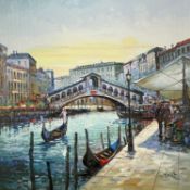 ‡ HENDERSON CISZ (b. 1960) limited edition (174/195) embellished canvas on board - 'Rialto