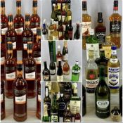 ASSORTED WINES & SPIRITS, including Moët & Chandon, Veuve Hennerick, Famous Grouse, Whyte &