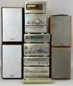 SONY SEPARATES HIFI SYSTEM, four units and matching speakers; and Sony Micro Hifi with speakers