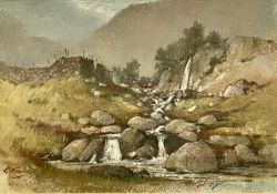 ‡ GERALD V. GADD (1928-2011) pastel - entitled verso 'Mountain Stream', 25 x 36cms Provenance: