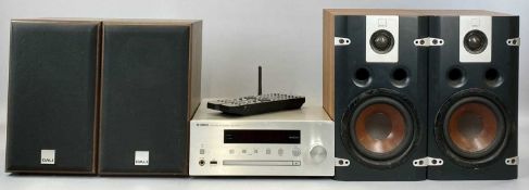 YAMAHA NETWORK CD RECEIVER CRX-N470D, and two pairs of Dali speakers Provenance: deceased estate