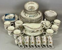 WEDGWOOD KUTANI CRANE TEA & DINNER WARE, approx. 50 pieces Provenance: private collection Conwy