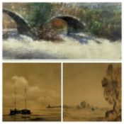 ‡ JOHN SNELLING (British, b. 1914) two watercolours - the first entitled verso 'Misty Morning',