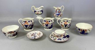 ALLERTONS & OTHER GAUDY WELSH SELECTION including a trio of jugs, near pair of bowls, etc.