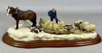 BORDER FINE ARTS COMPOSITE GROUP 'WINTER FEEDING', 14 (h) x 38 (l) x 16cms (d) Provenance: private