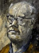 ‡ ROBERT EVANS HUGHES (1896-1970) oil on board - entitled 'Self Portrait', signed lower left,
