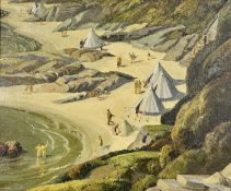 ‡ CLARENCE V. MACKENZIE (1889-1949) oil on board - entitled verso 'Borth y Gest' on label with