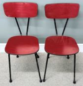 TWO MID-CENTURY PAINTED CHAIRS Provenance: private collection Conwy