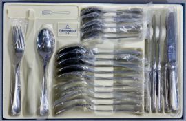 VILLEROY & BOCH 24 PIECE SET OF STAINLESS-STEEL CUTLERY, in presentation case with booklet