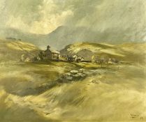 ‡ DAVID WESTON (1935-2011) oil - 'Above Llyn Geirionydd, Conwy', signed and dated '69, 50 x 60cms